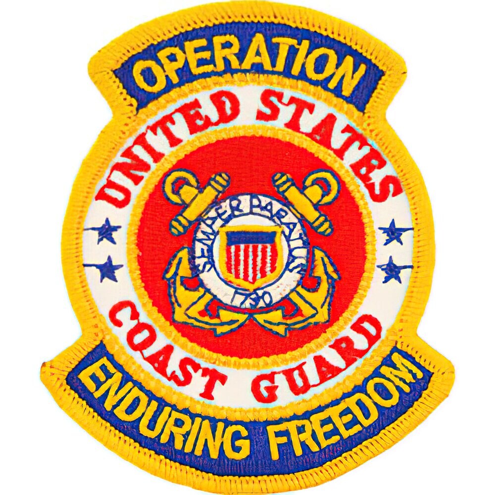 Eagle Emblems Patch-Operation Enduring Freedom US Coast Guard (3-5/8")