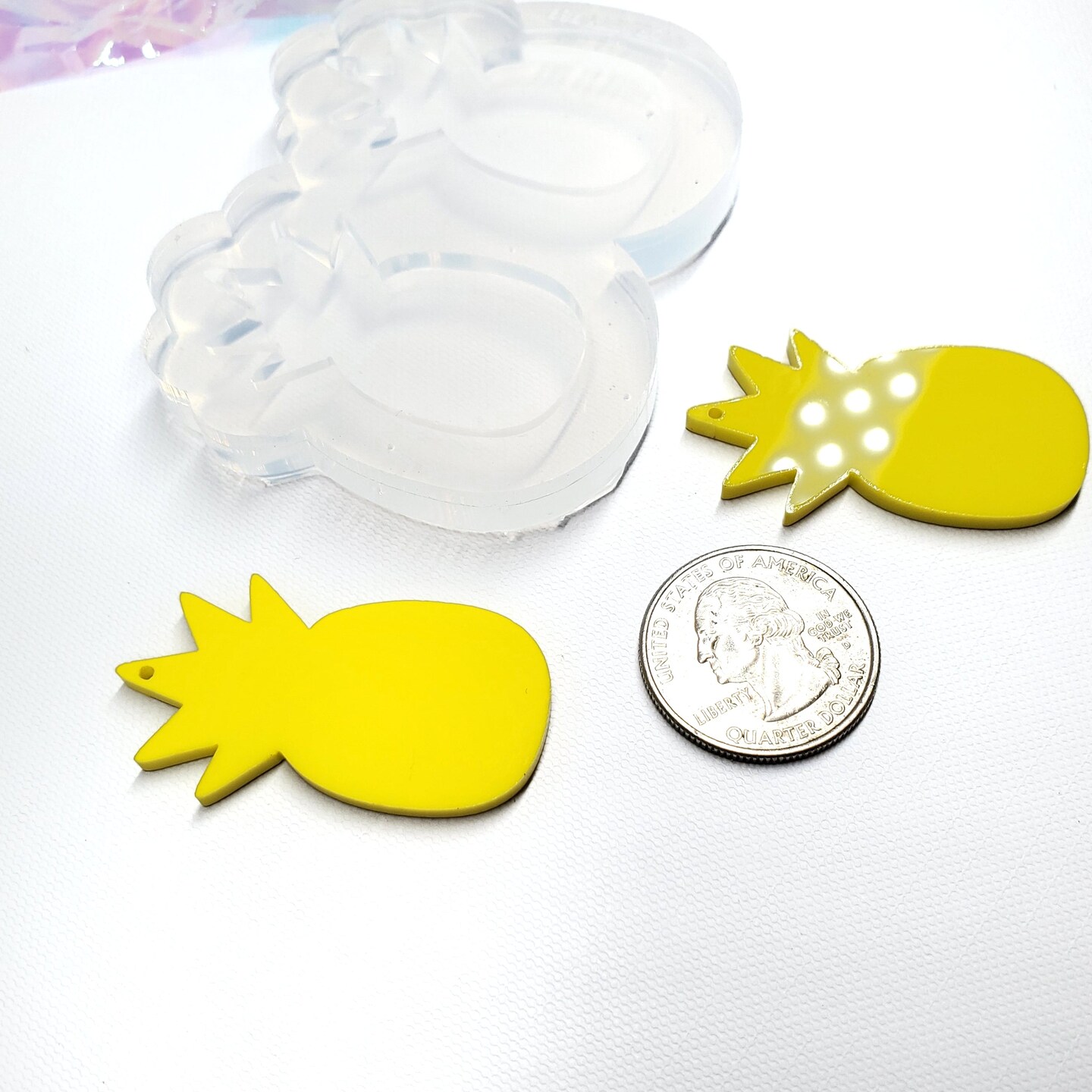 Pineapple Dangle Earring Silicone Mold (D1)