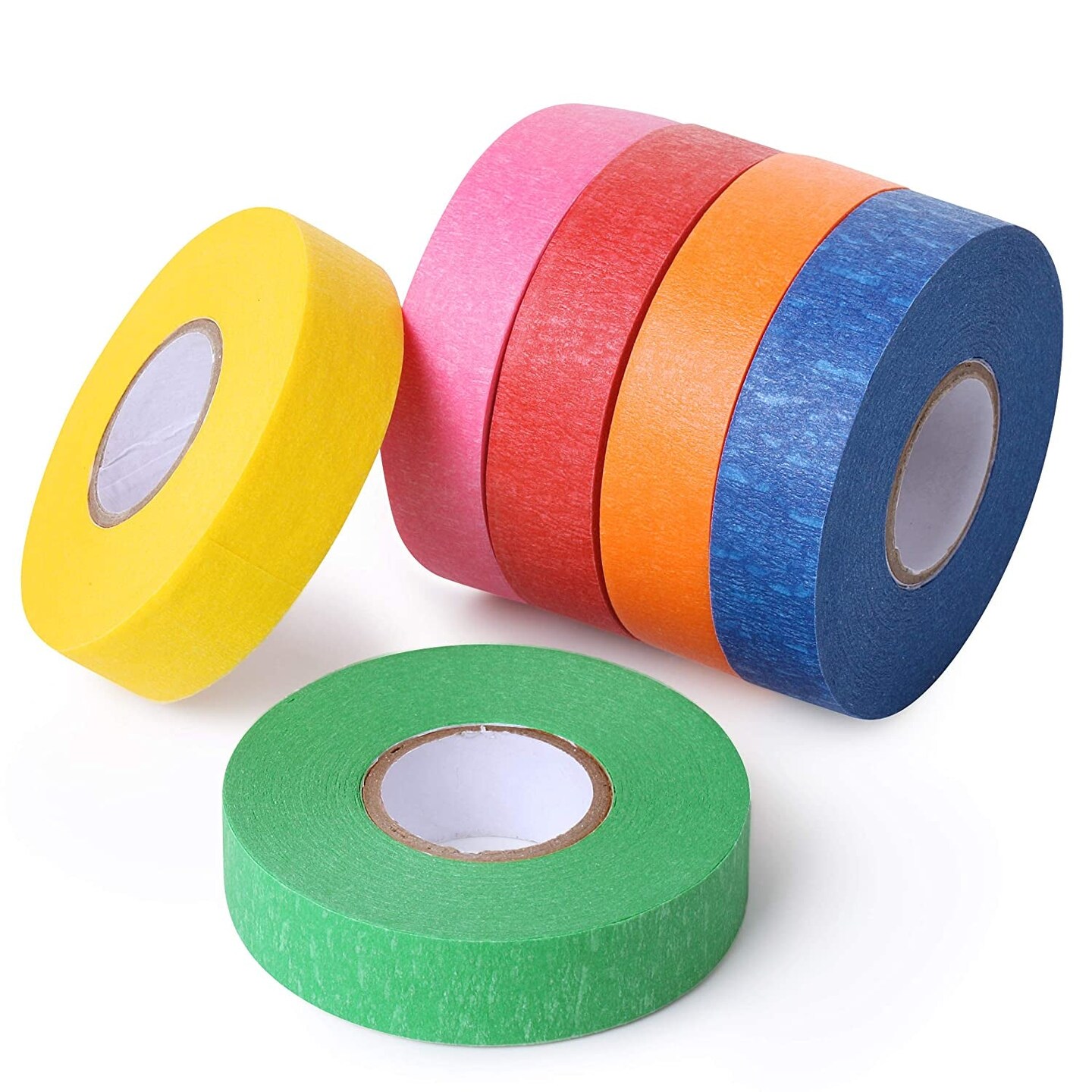 Colored Masking Tape, Colored Painters Tape for Arts and Crafts, 6 Pack,  Drafting Tape, Craft Tape, Labeling Tape, Paper Tape, Masking Tape, Colored  Tape, Colorful Tape, Artist Tape, Art Tape