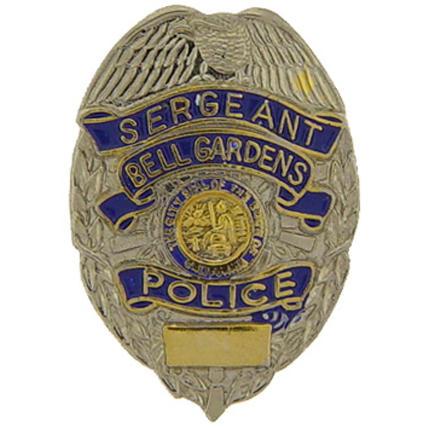 Bell Gardens Sergeant Badge Pin 1&#x22;