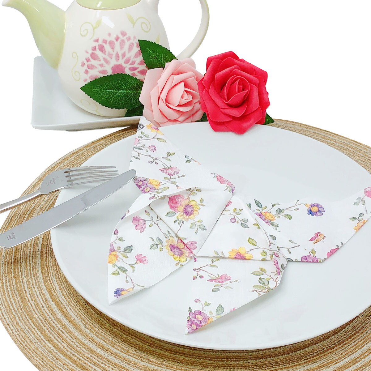 Wrapables 15&#x22; Woven Round Placemats (Set of 6)