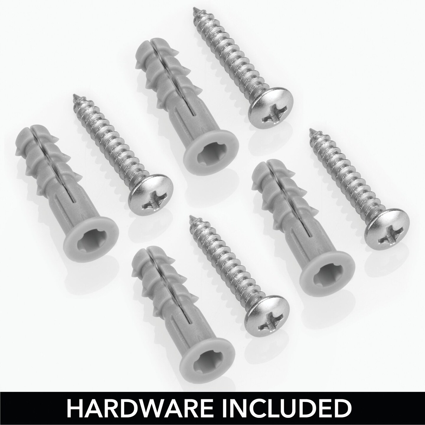 mDesign Metal Wall Mount Storage Organizer Display Shelf - Black/Wood