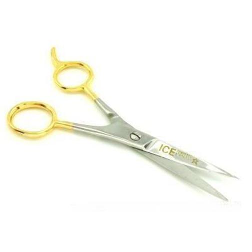 Stainless Steel Gold Plated Handle Barber Hair Cutting Salon Scissors 5 1/2"