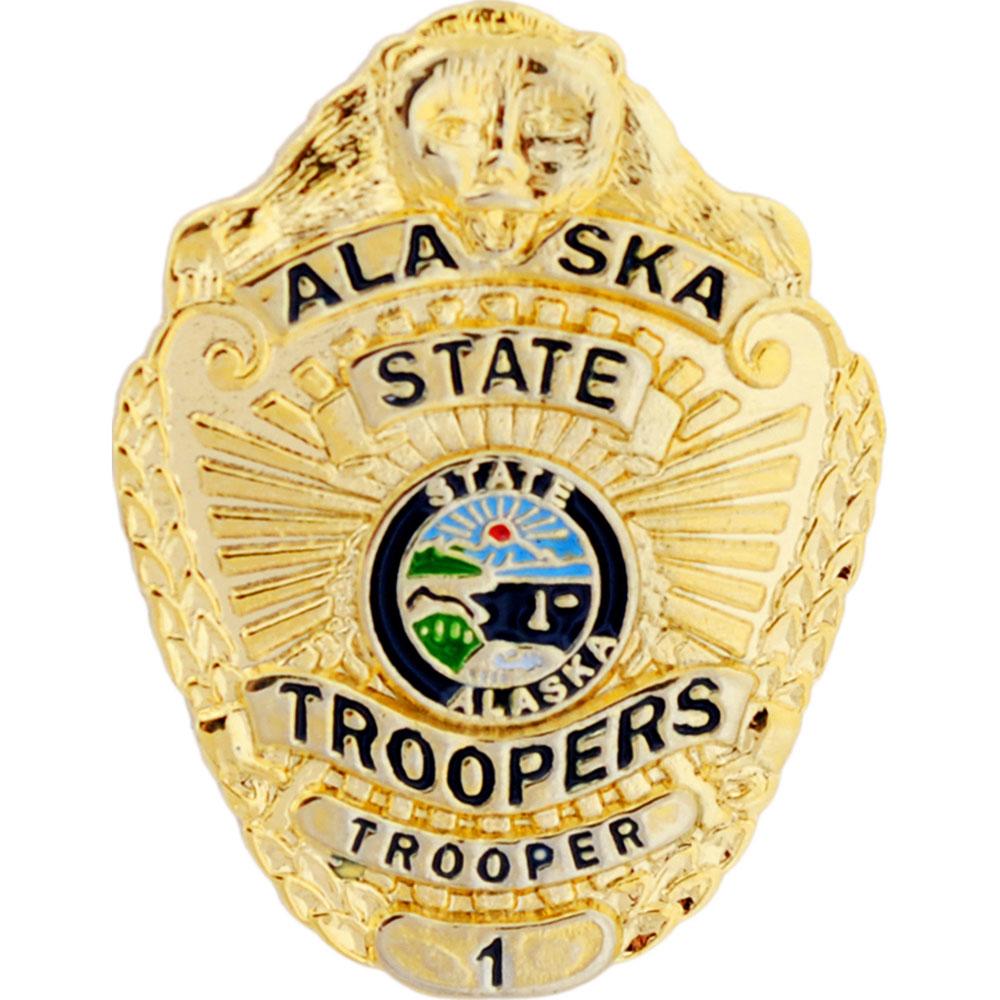Alaska State Trooper Badge Pin 1&#x22;