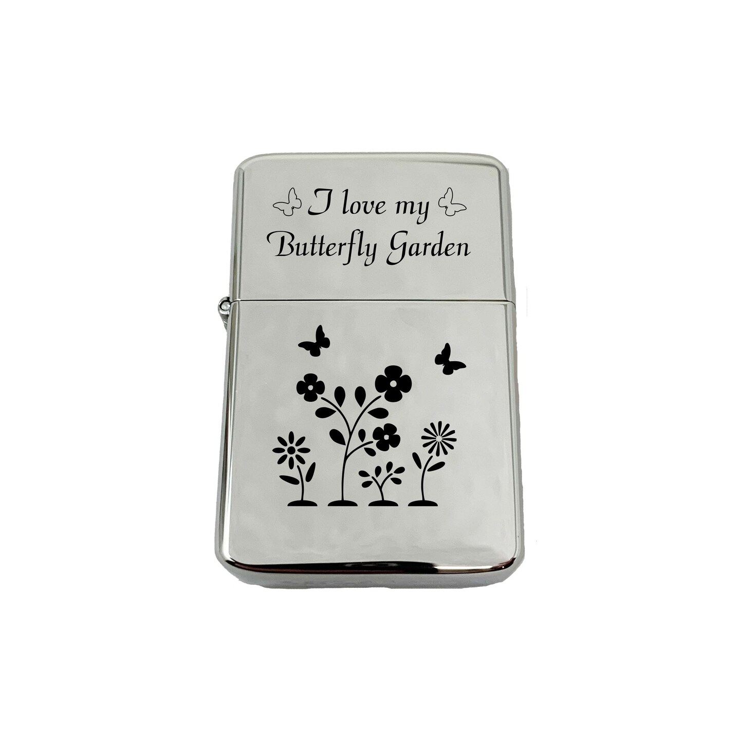 Lighter I Love my Butterfly Garden CHROME Lighter I Love my Butterfly Garden CHROME