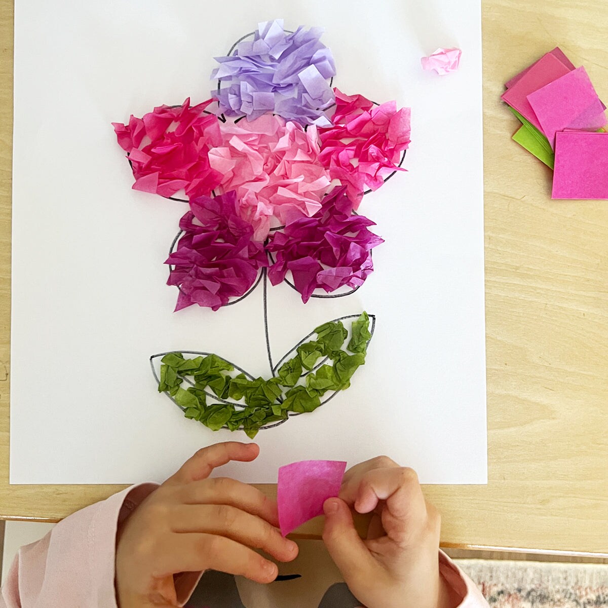 Wrapables 2" x 2" Assorted Colors Tissue Paper for Scrapbooking, Arts & Crafts, DIY 3000pcs