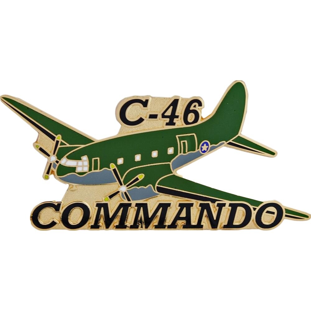 C-46 Curtiss Commando Airplane Pin 2 3/8&#x22;