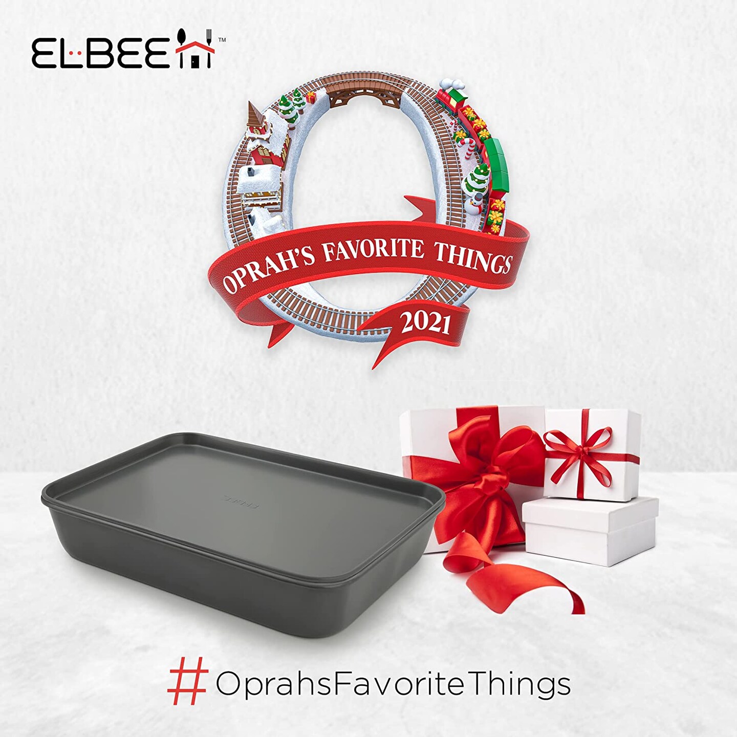 Elbee Home 8-Piece Nonstick Aluminized Steel, Space Saving Baking Set