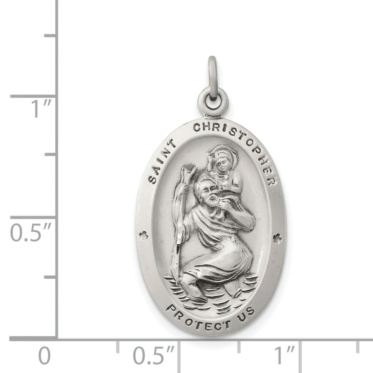 Sterling Silver Saint Christopher Medal
