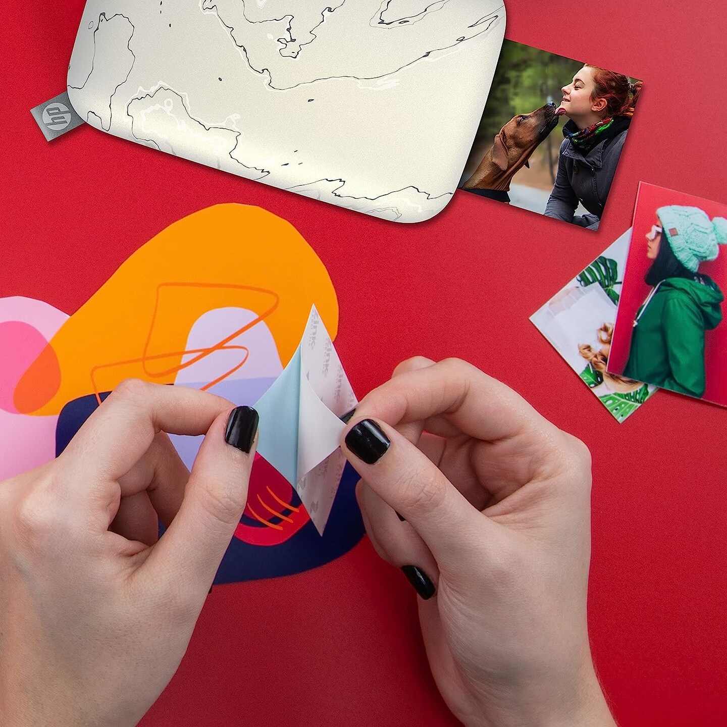 HP Sprocket Sticky Back Zink Photo Paper 2.3x3.4, Photo Paper Compatible with HP Sprocket Photo Printers