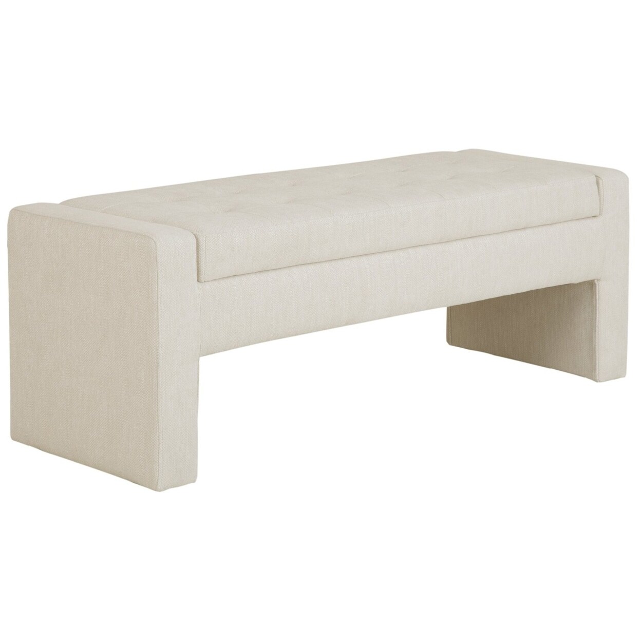 Madison Park Gillian Storage Bench Cream See below