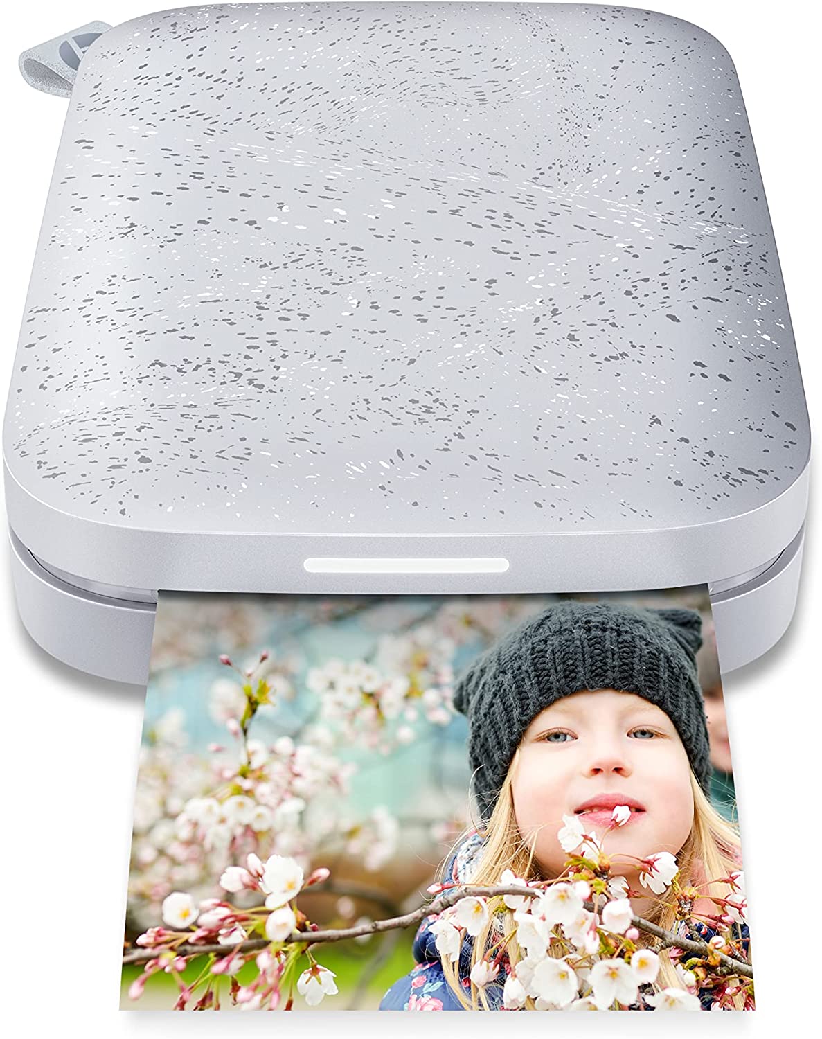 HP Sprocket Portable Photo Printer (Noir) – Instantly Print 2x3”  Sticky-backed Photos from Your Phone