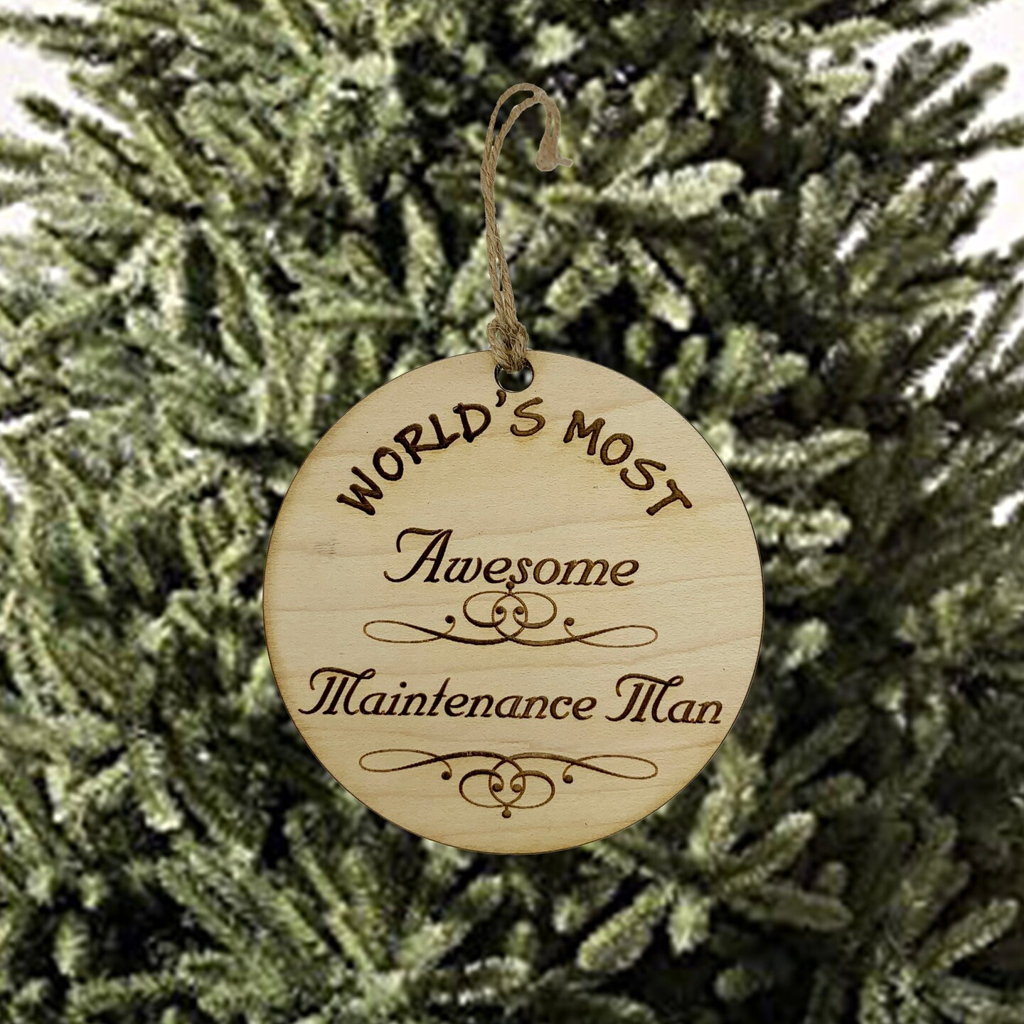 Worlds most Awesome Maintenance Man - Ornament Worlds most Awesome Maintenance Man - Ornament