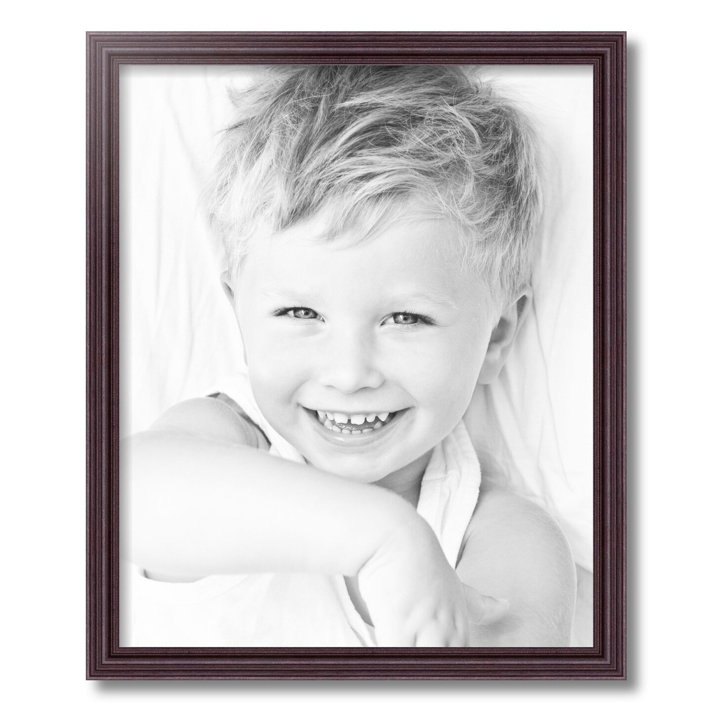 ArtToFrames 1.25" Custom Poster Frame - Brown Walnut Stain Wood - 4096 Large - USA Made
