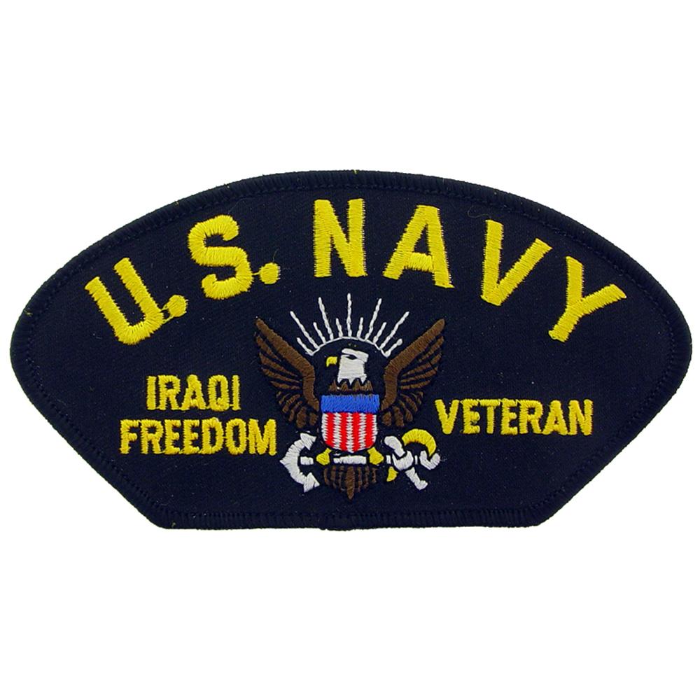 U.S. Navy Iraqi Freedom Hat Patch 2 3/4&#x22; x 5 1/4&#x22;