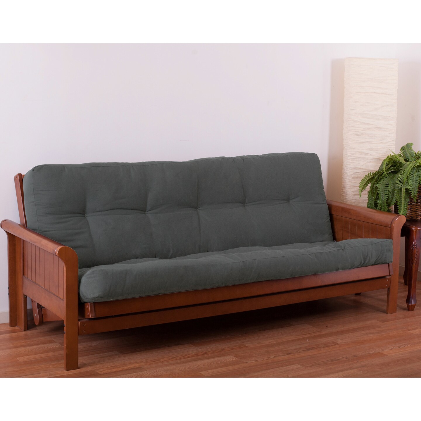 Blazing Needles Renewal 6-inch Twill Full-size Futon Mattress - Steel Grey - Steel Grey