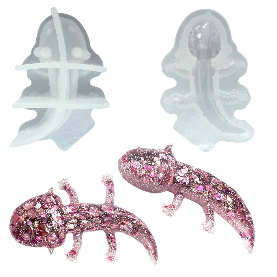 UV-safe 3D Mini Axolotl Mold for UV and Epoxy Resin Art