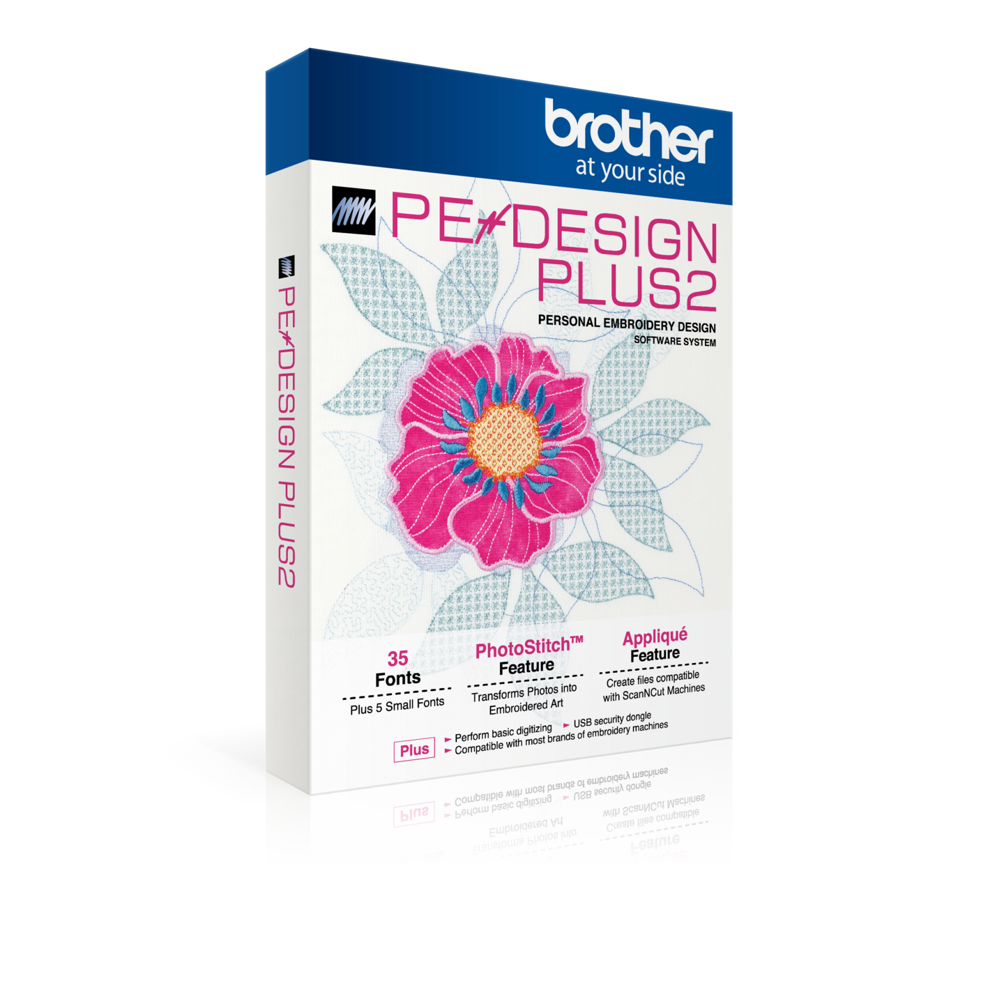 Brother PE DESIGN PLUS2 Auto-Digitizing Editing Lettering Embroidery Software