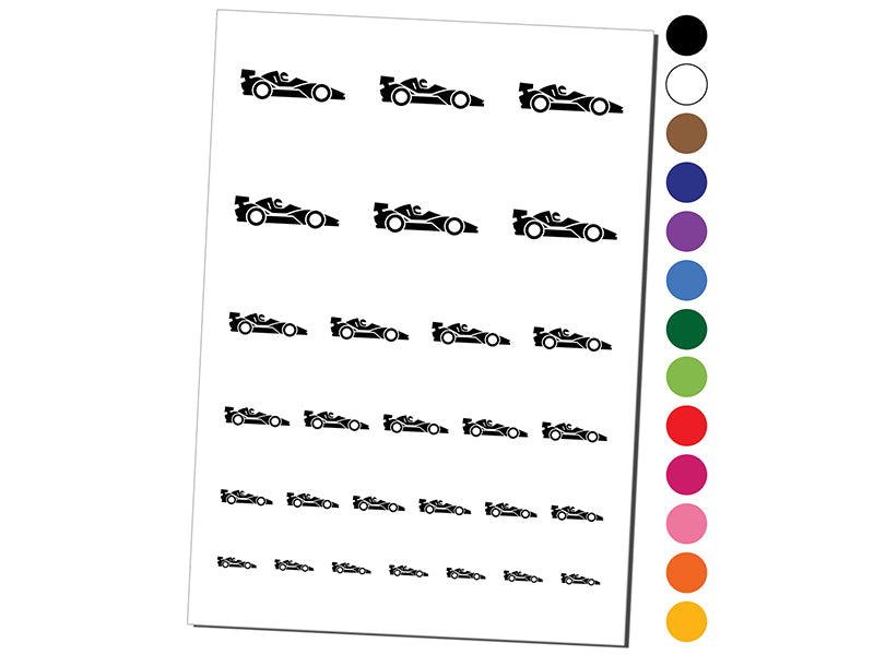 Racing Car Racecar Vehicle Automobile Temporary Tattoo Water Resistant Fake Body Art Set Collection