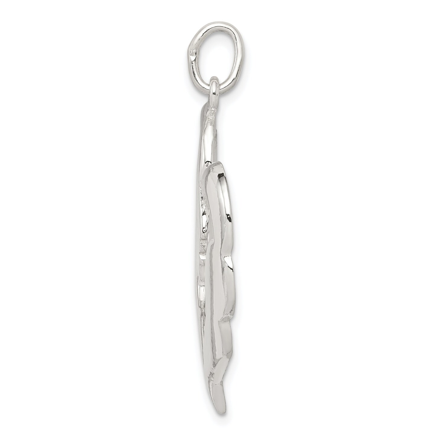 Sterling Silver Mother &#x26; Baby Charm Pendant Jewelry 32mm x 27mm