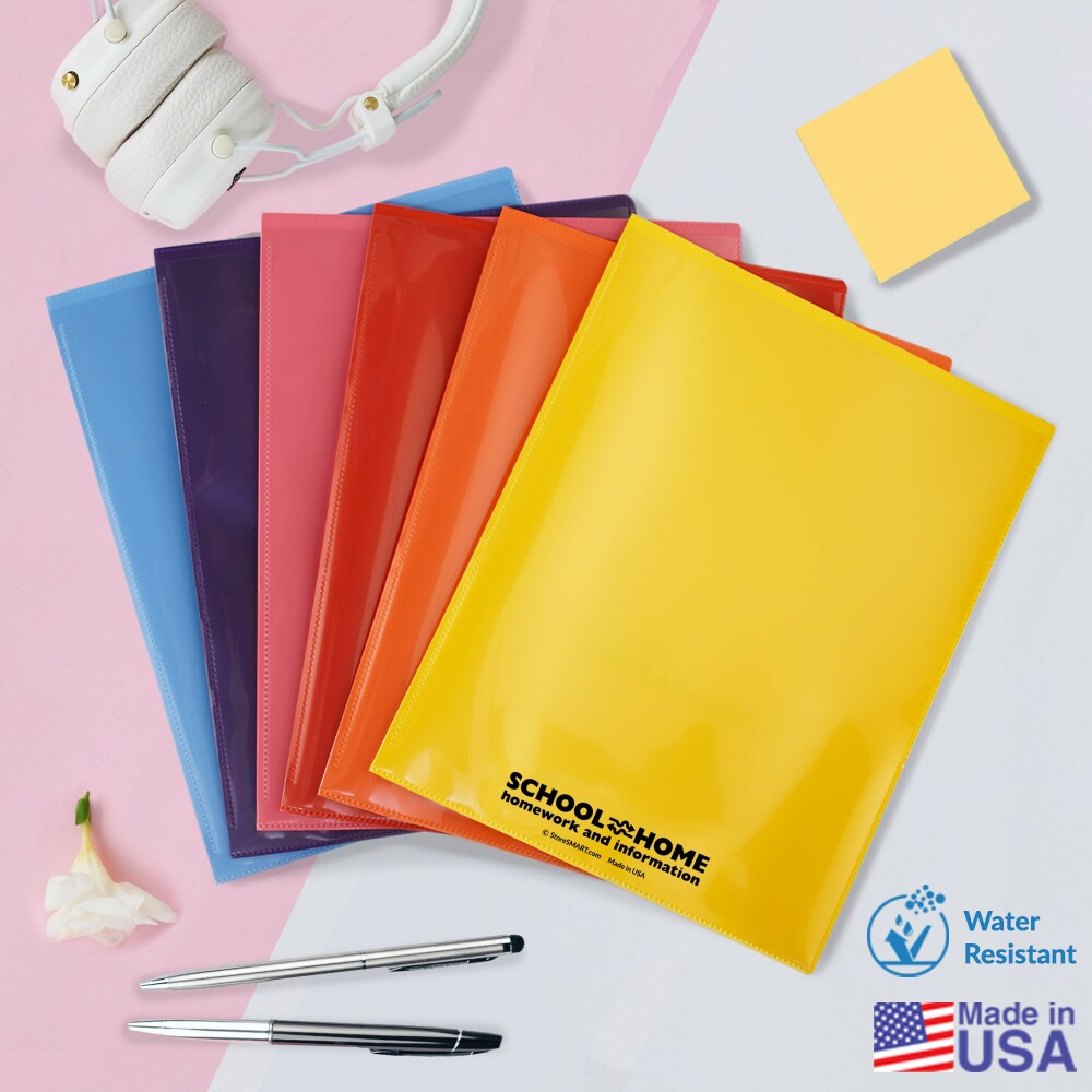 2-Pocket Folders - Durable, Archival Plastic - Made in U.S.A - Girl Power!