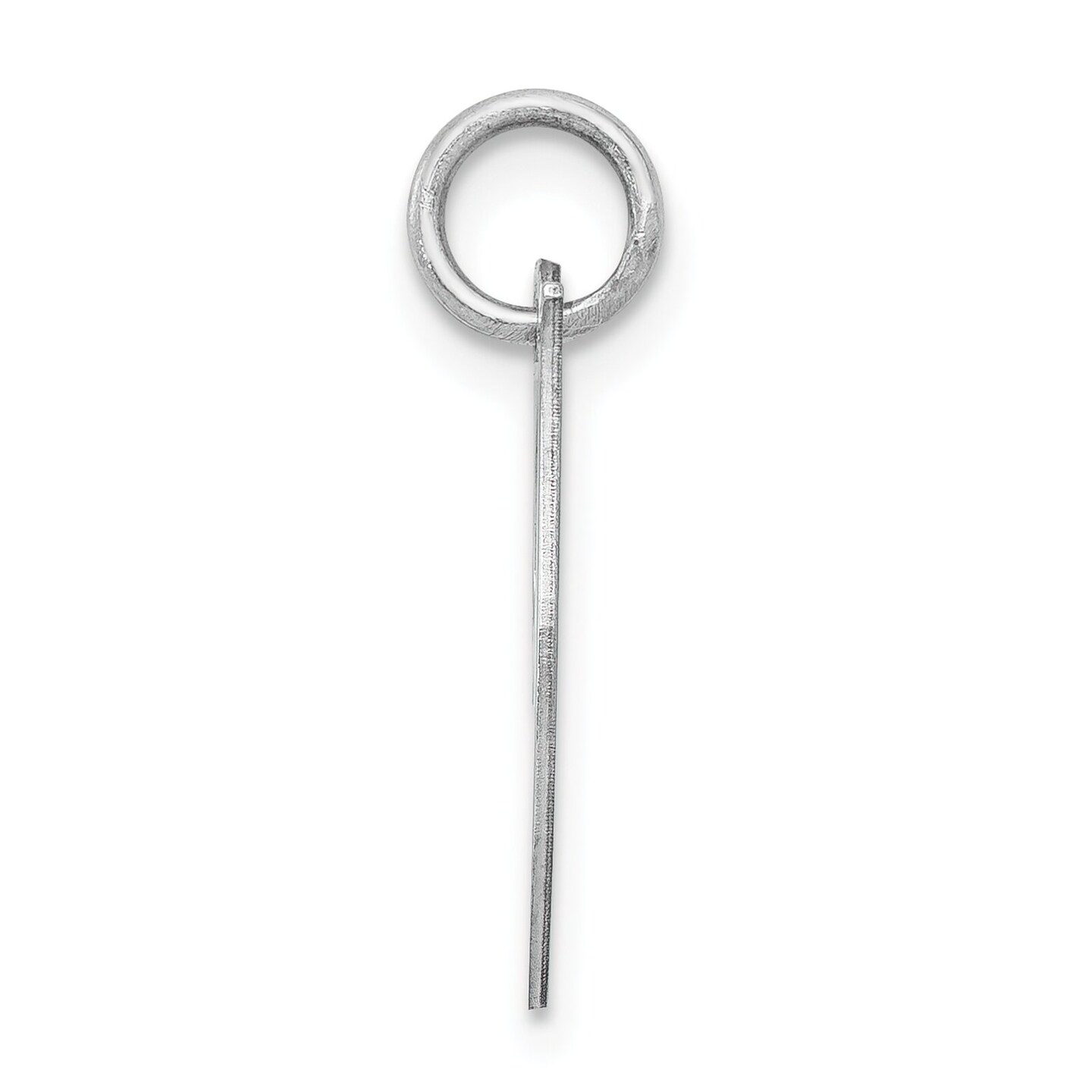 Sterling Silver Small Script Initial Letter J Charm Jewerly 16mm x 10mm