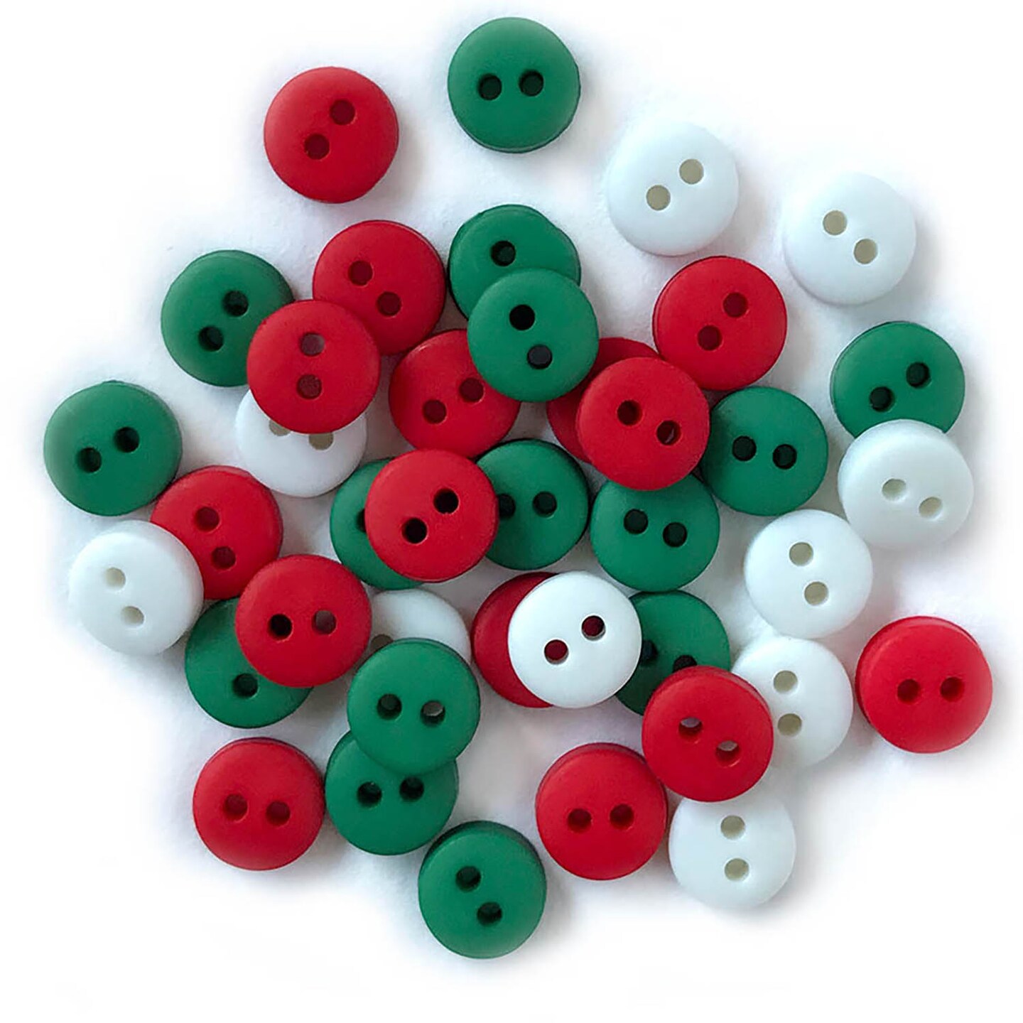 Buttons Galore and More Craft and Sewing Buttons - Tiny Christmas - 105 Buttons