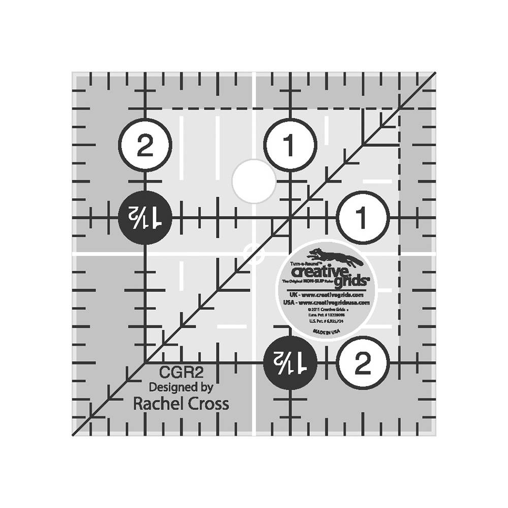 Creative Grids Quilting Ruler 4 1/2in Square CGR4 743285000012 Rulers &  Templates