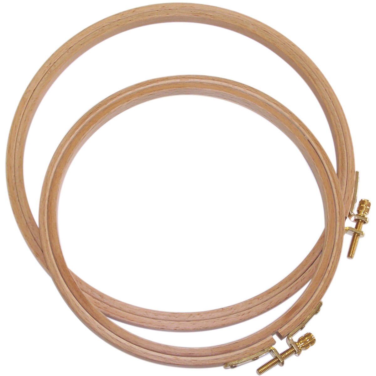 Frank A. Edmunds 6'' Wood Embroidery Hoop with Round Edges Natural