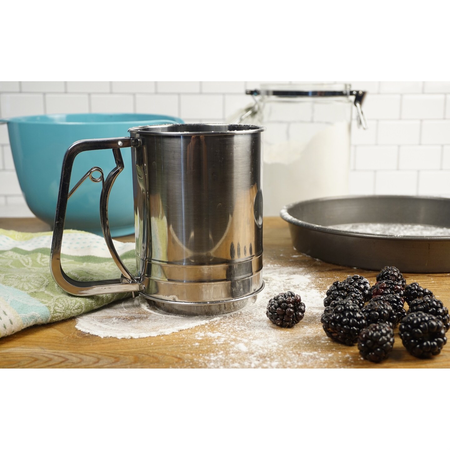 RSVP Triple Mesh Flour Sifter - 3 Cup
