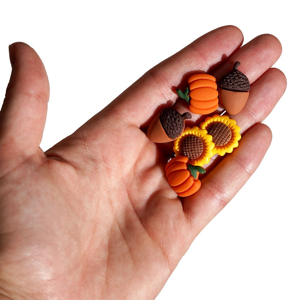 Buttons Galore Flatback Embellishments for Crafts - It&#x27;s Fall Y&#x27;all - 18 Pieces