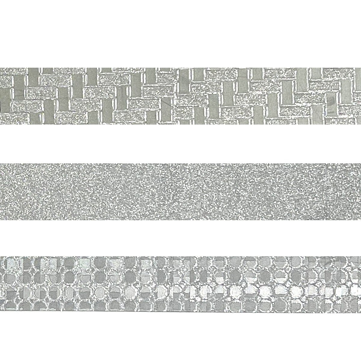 Wrapables Glitter and Shine Washi Tapes Decorative Masking Tapes (Set of 3)