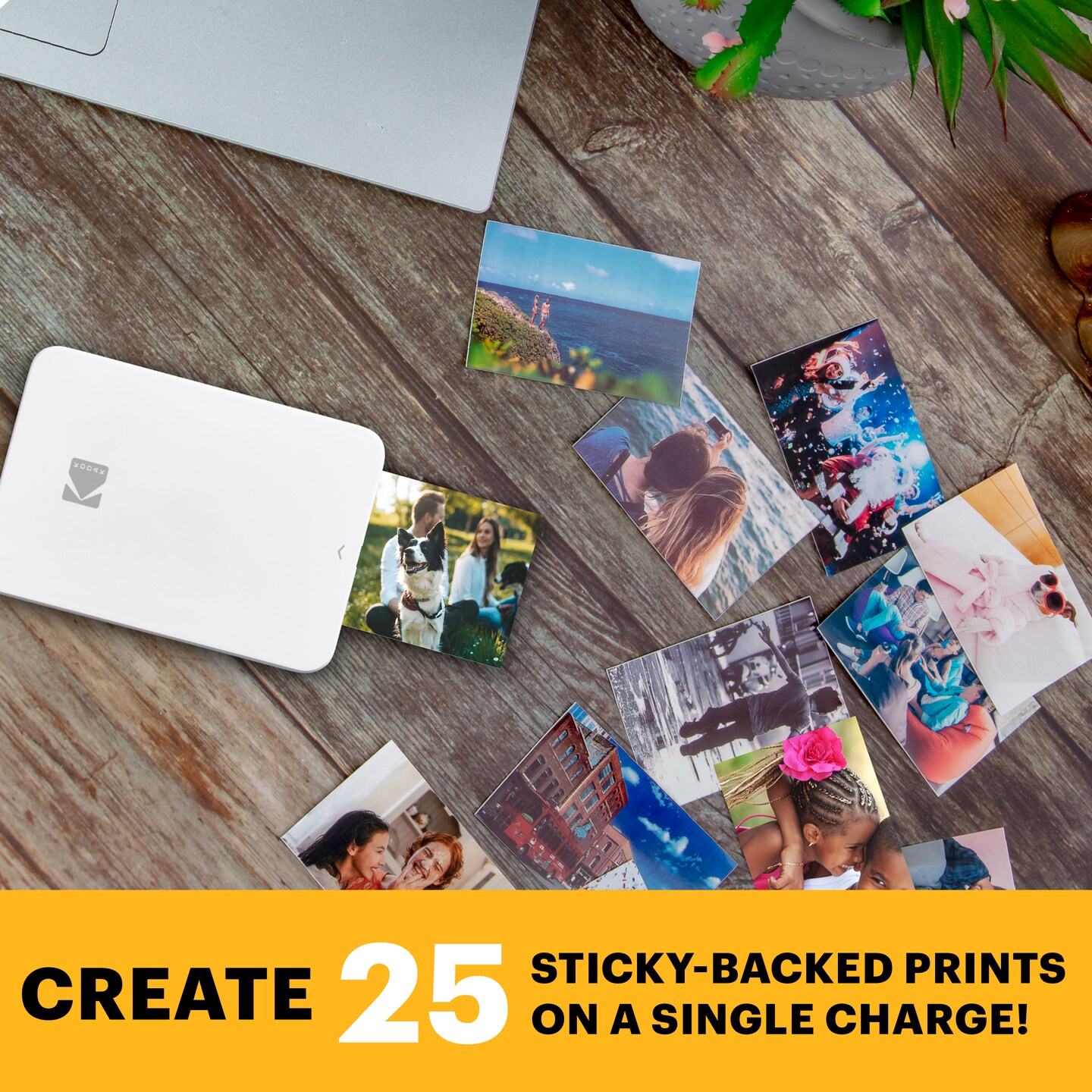 Kodak Step Slim Instant Photo Printer, Bluetooth Portable Printer Compatible with iOS &#x26; Android