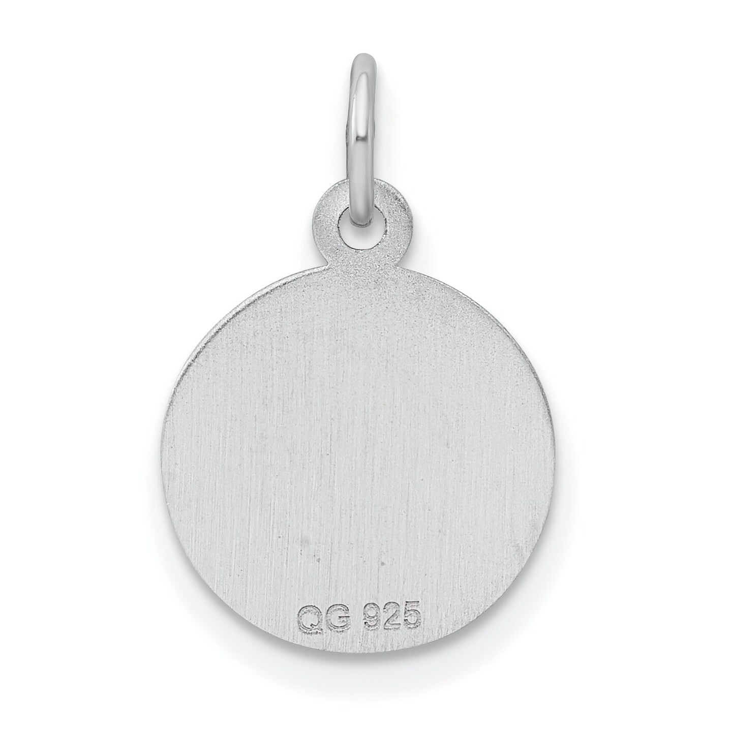 Sterling Silver Sweet Sixteen Disc Charm Birthday Jewerly 20mm x 13mm