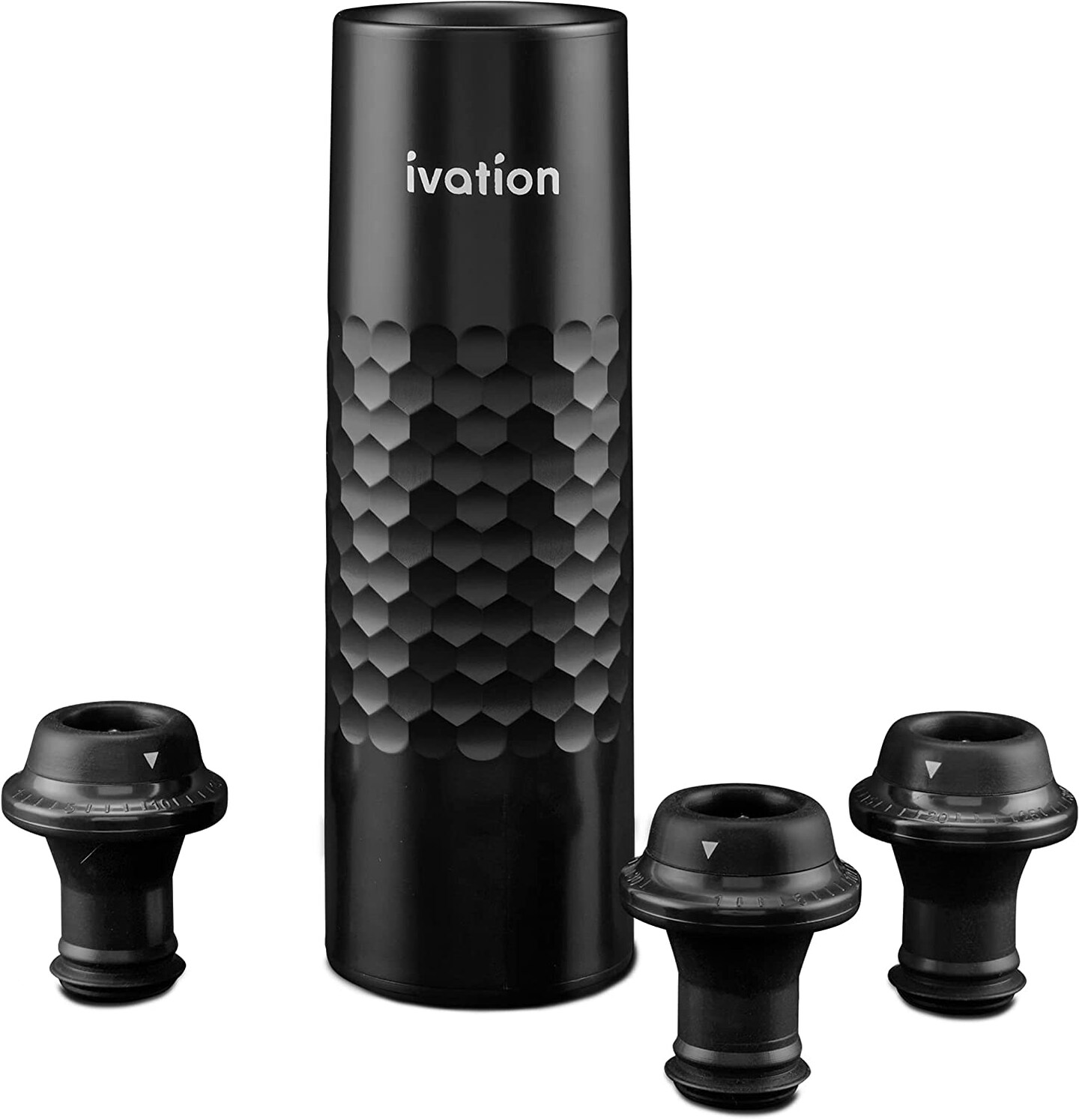 Ivation Rechargeable Wine Pump with Wine Bottle Stopper / Wine Bottle Sealer