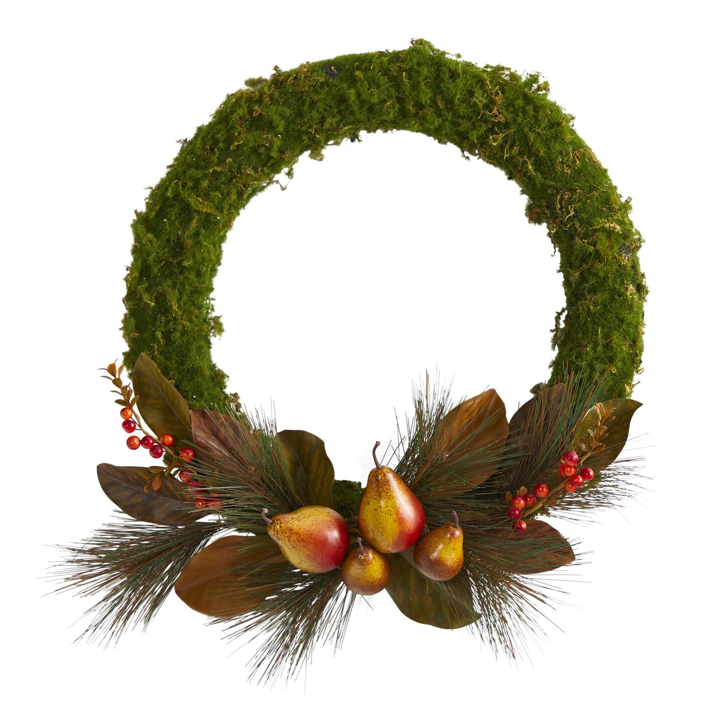 22 Pear, Magnolia and Moss Artificial Wreath Michaels