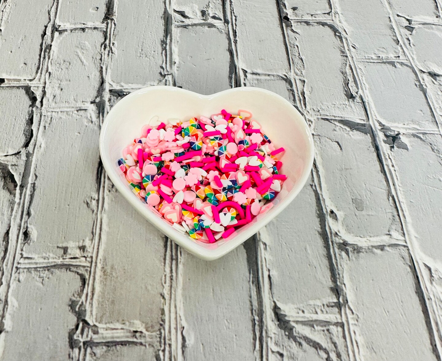 150g Spring Pastel &#x26; Rainbow Polymer Clay Sprinkle Mix - Perfect for Fake Bakes, Clay Art, Slime - Bright, Cheerful, and Festive