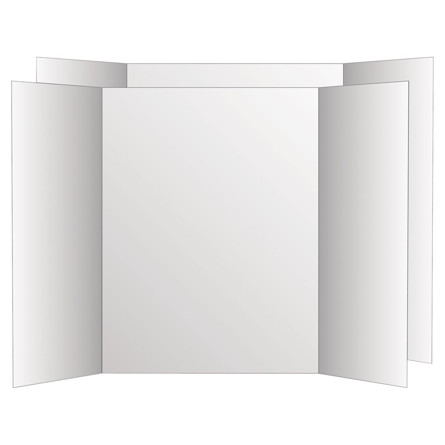 Two Cool Tri-Fold Poster Board, 36 X 48, Black/white, 6/carton