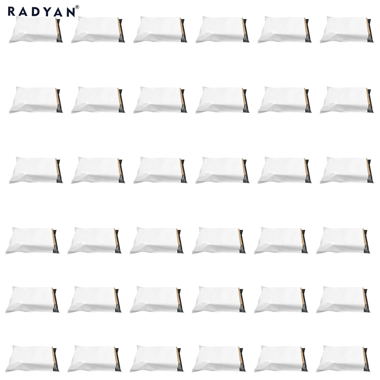 Glossy White Poly Bag Mailer Envelopes | RADYAN&#xAE;