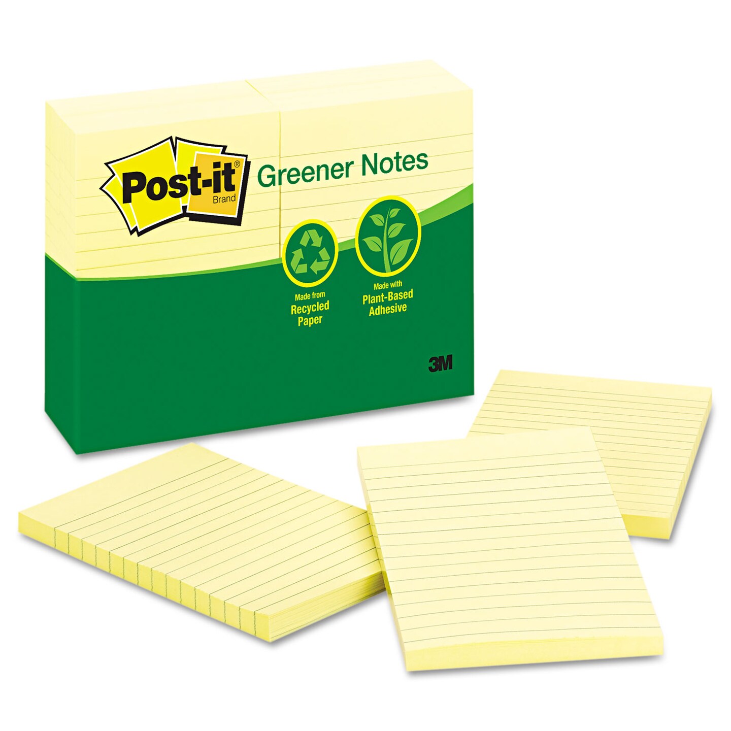 post-it-original-recycled-note-pads-note-ruled-4-x-6-canary-yellow-100