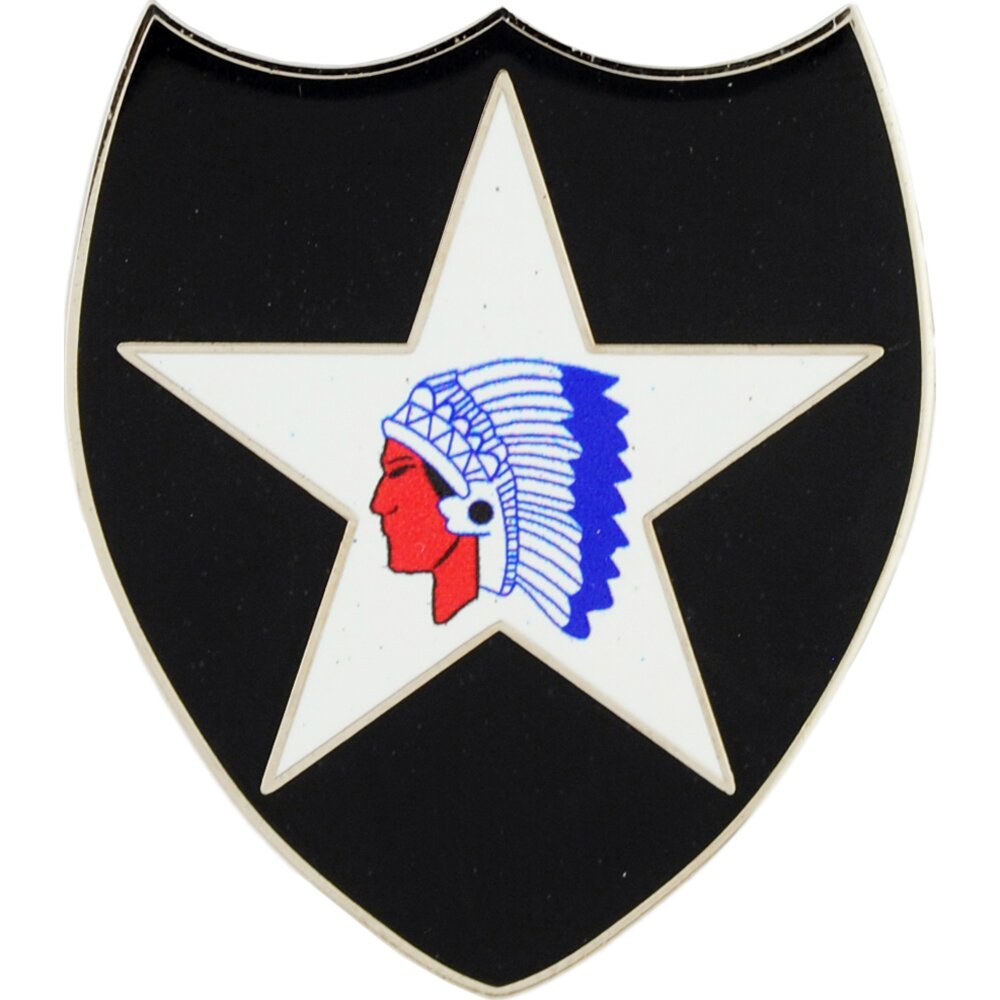 EagleEmblems P16283 Pin-Army,002ND Inf.DIV. (1.5