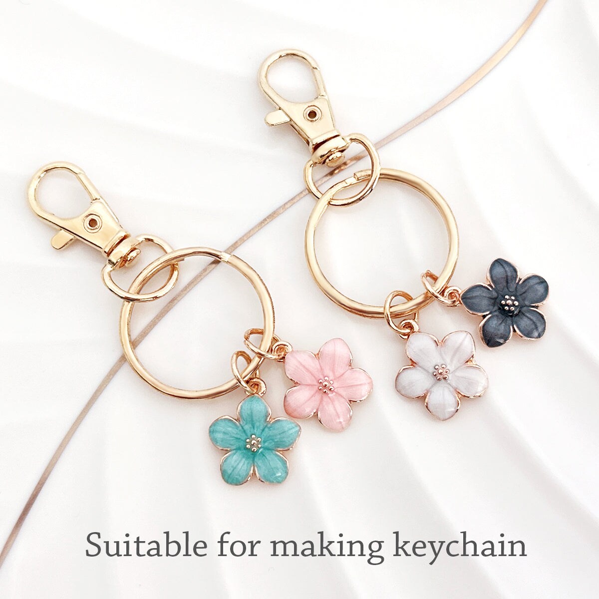 Wrapables Nature Charms for Jewelry Making Enamel Pendants, (Set of 20)