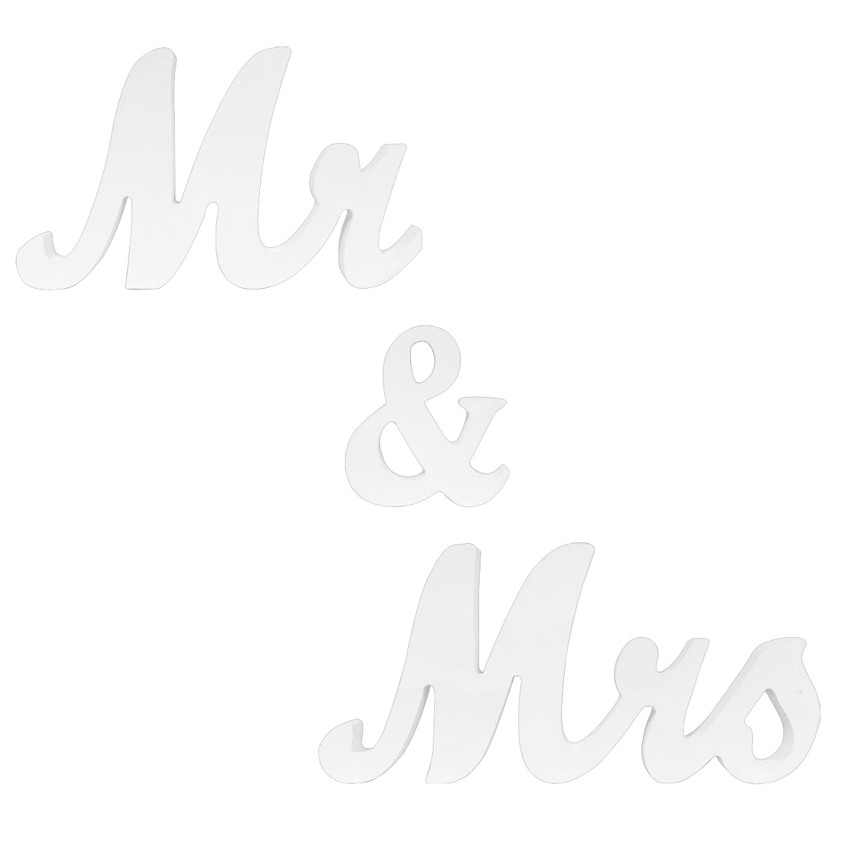 Wrapables Mr &#x26; Mrs Vintage Wooden Letter Sign DIY D&#xE9;cor Wedding Decoration
