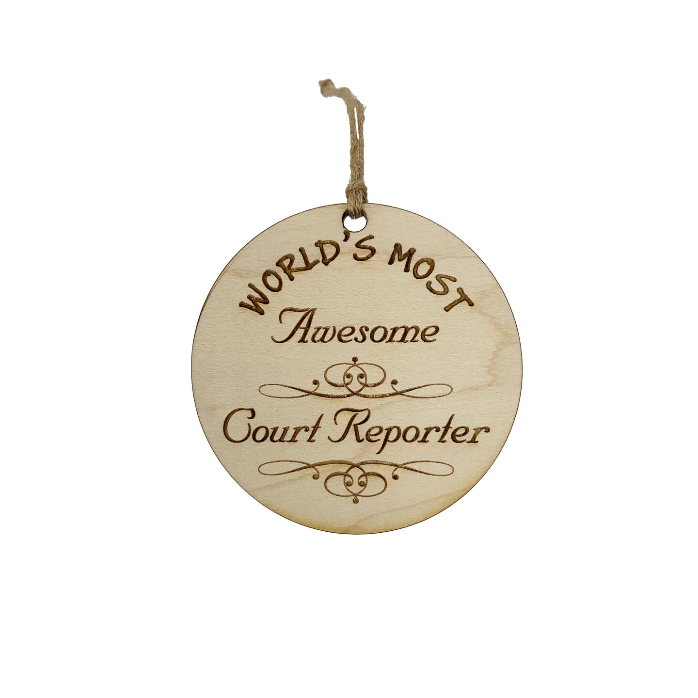 Worlds most Awesome Court Reporter - Ornament Worlds most Awesome Court Reporter - Ornament