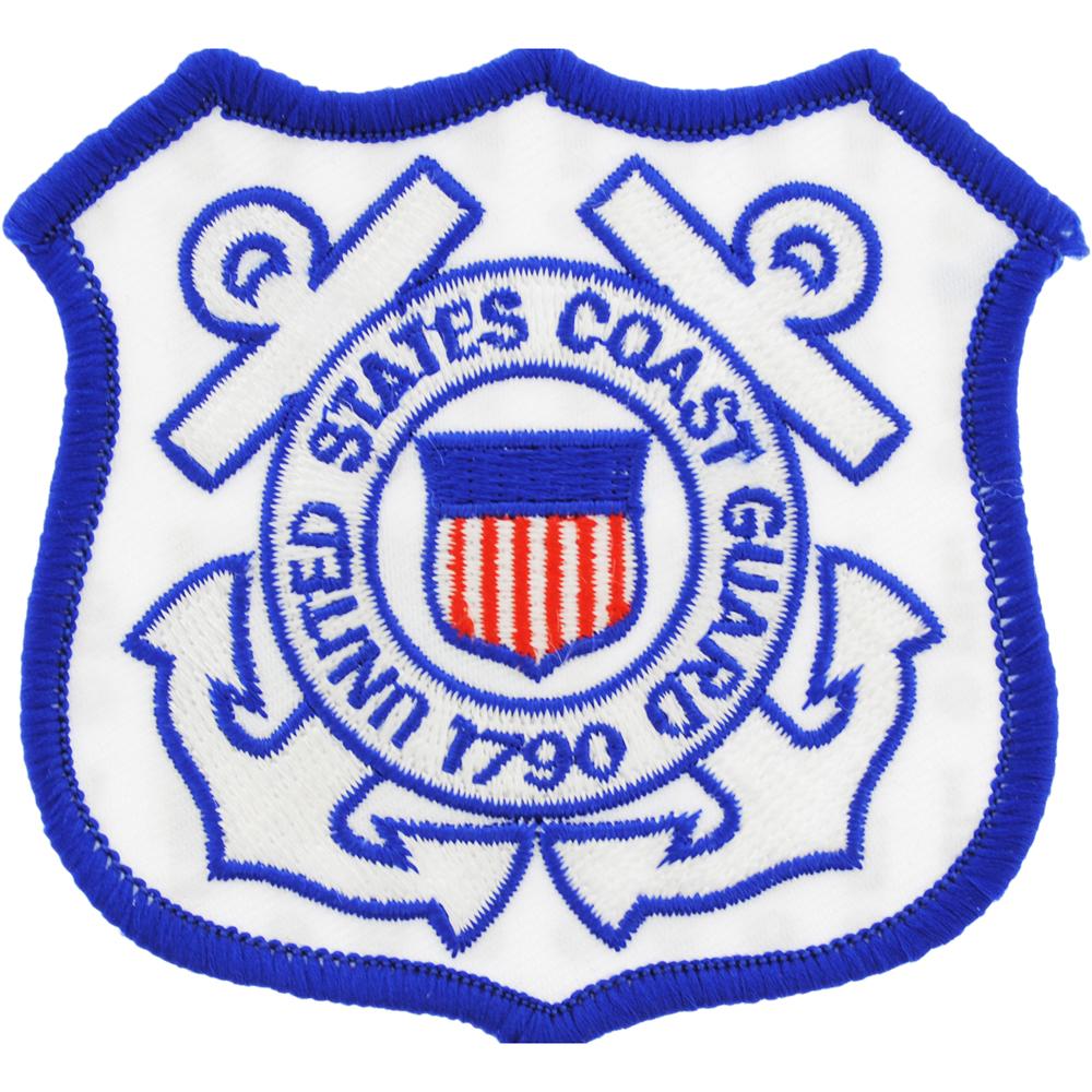 EagleEmblems PM0627 Patch-USCG Logo (03) (Shield) (3&#x27;&#x27;)