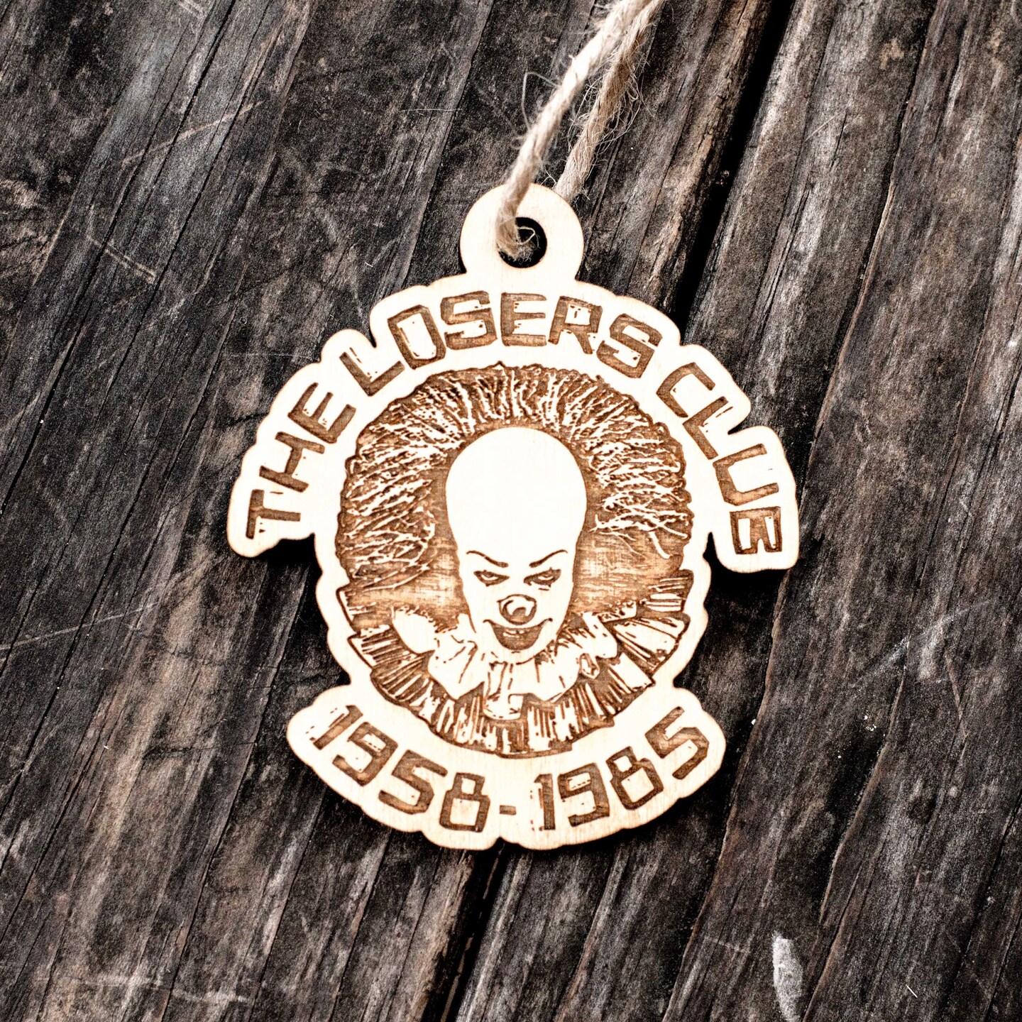 Ornament - The Losers Club - Raw Wood 3x3in