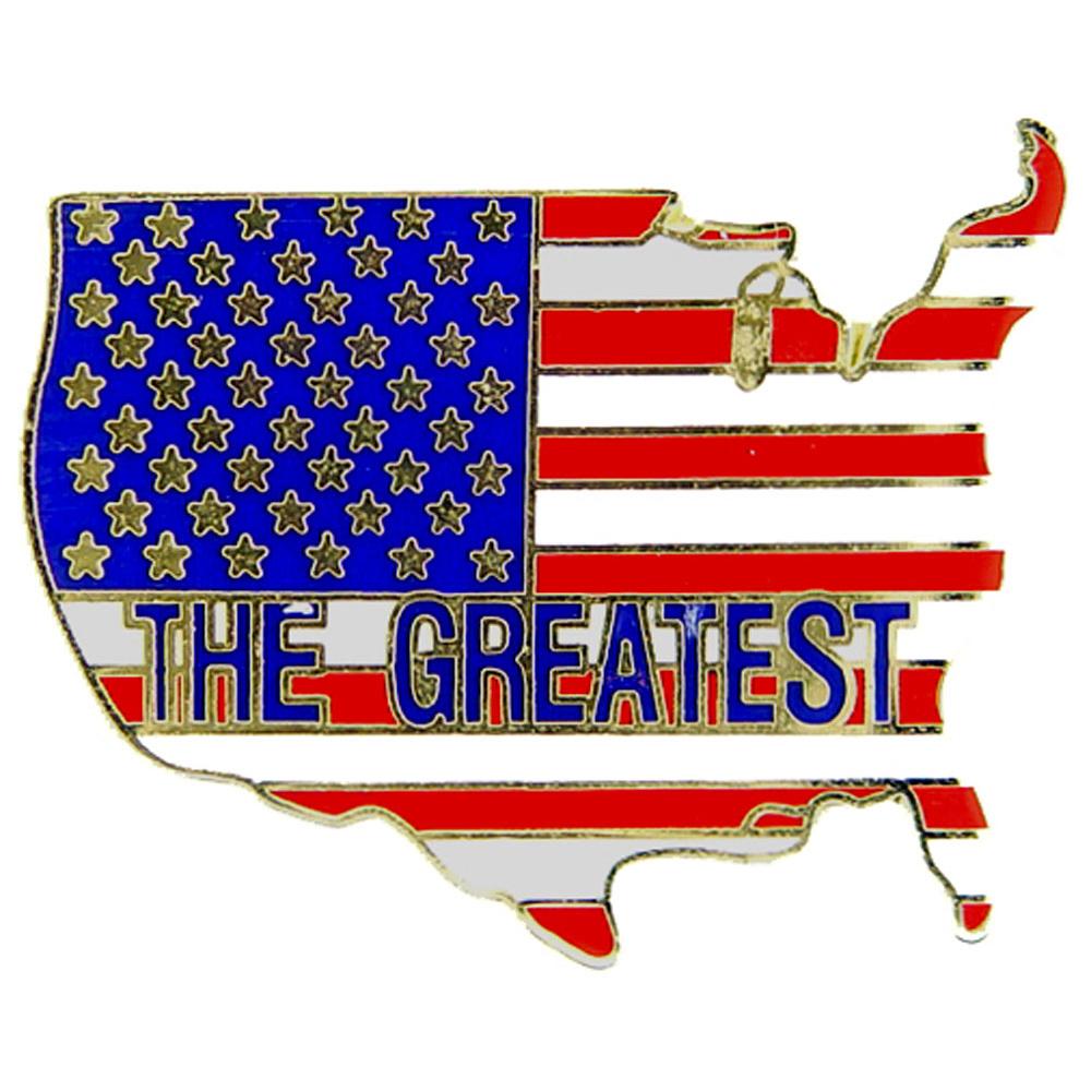 USA The Greatest Map Pin 1&#x22;