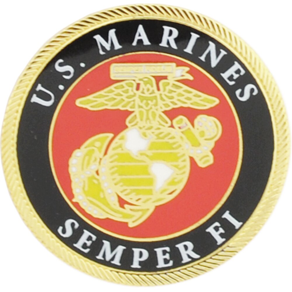 EagleEmblems P12191 Pin-USMC Logo,Semper FI (1&#x27;&#x27;)