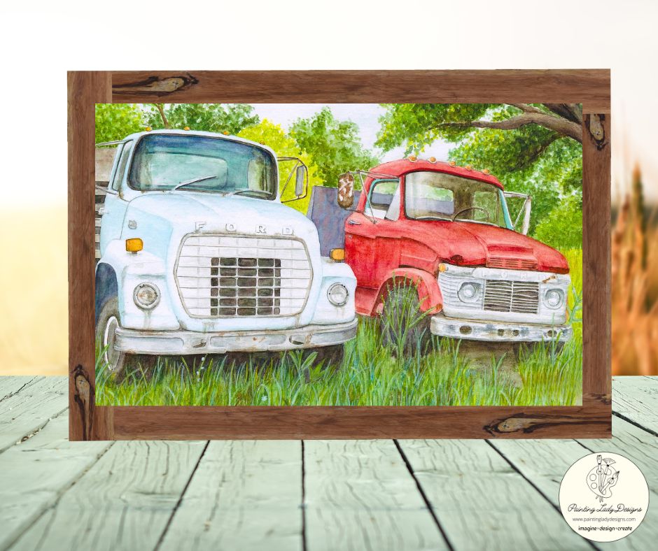 Forgotten Fords.... Paper for Decoupage Crafting and Multi Media Art (Medium 18x24 inches)