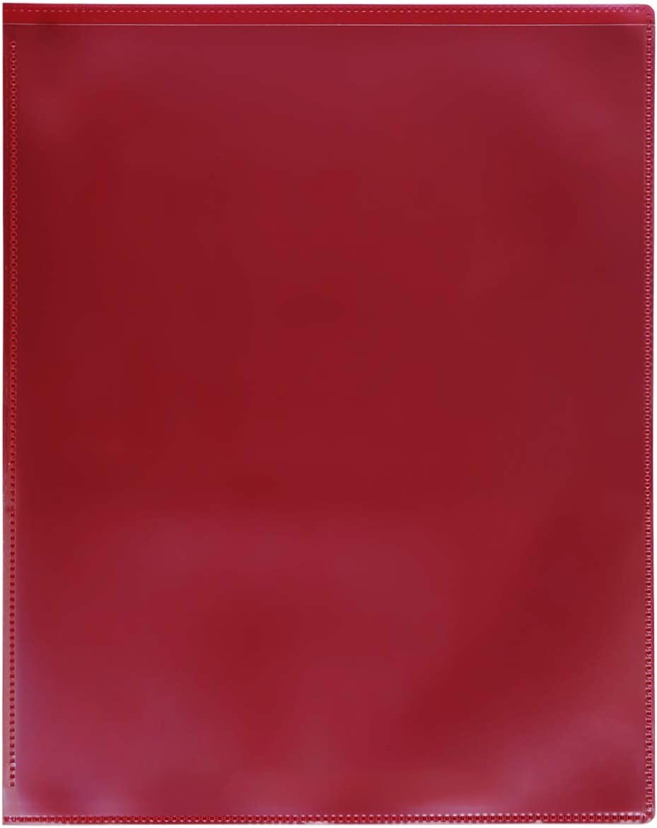 Plastic 2-Pocket Folders - Clear Overlay on Front and Back - Made in U.S.A